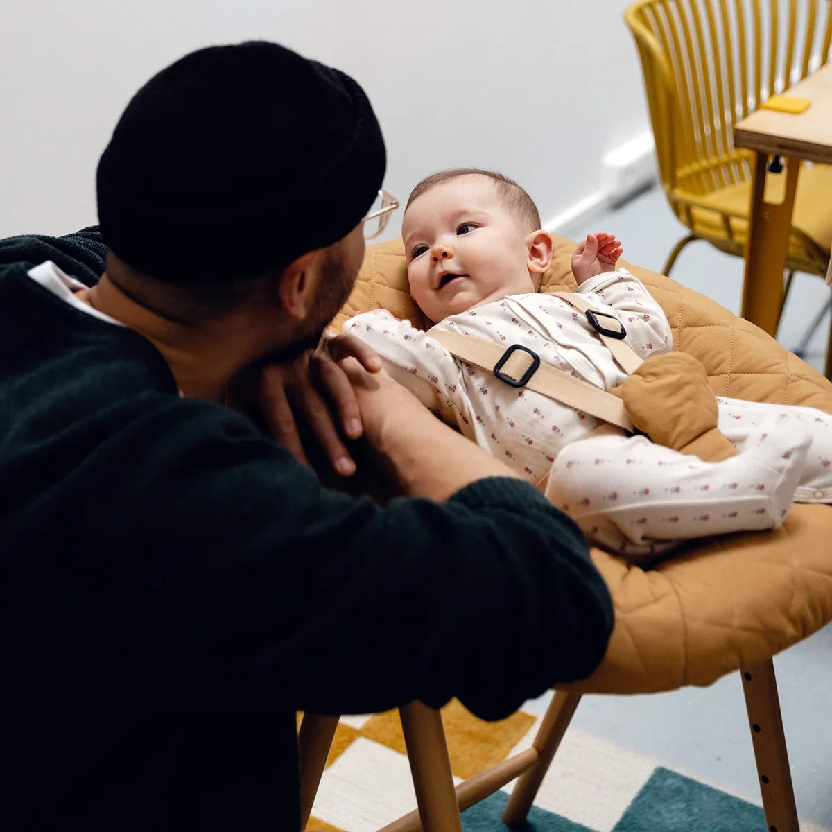 Charlie Crame Newborn-zitje voor Tobo meegroeiende kinderstoel - Camel