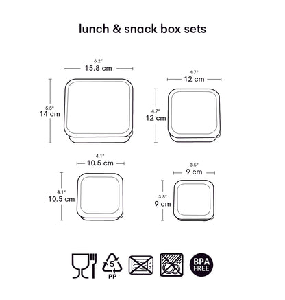 A Little Lovely Company A Little Lovely Company Lunch & Snackbox Set Pirates - Decomusy