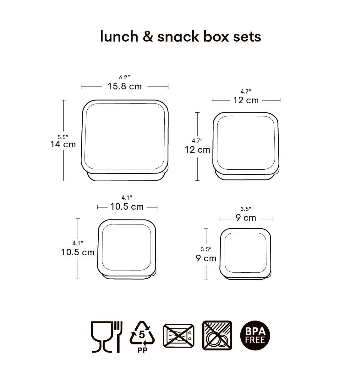 A Little Lovely Company Lunch & Snackbox Set Jungle