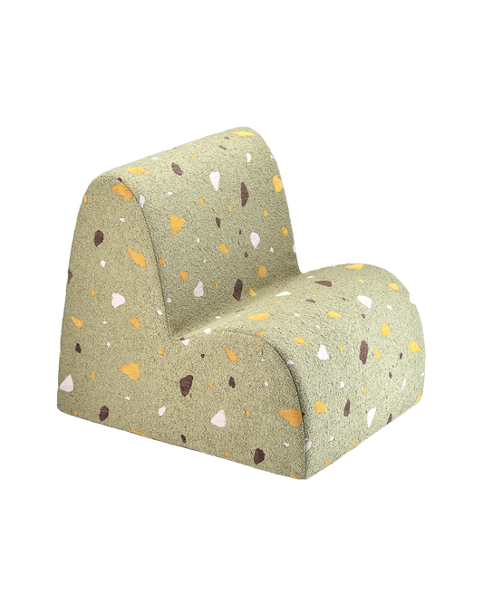 Wigiwama Wigiwama Cloud Beanbag Chair Kinderfauteuil - Terrazzo Moss - Decomusy