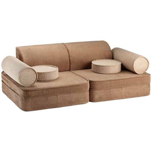 Wigiwama Wigiwama Settee Sofa Speelset - Toffee - Decomusy