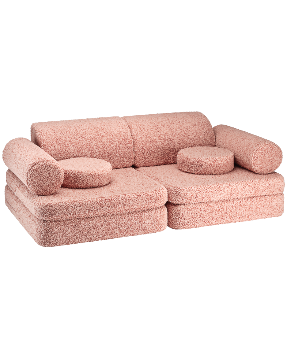 Wigiwama Wigiwama Settee Sofa Speelset - Guava Pink - Decomusy