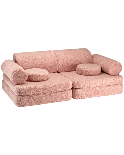 Wigiwama Wigiwama Settee Sofa Speelset - Guava Pink - Decomusy