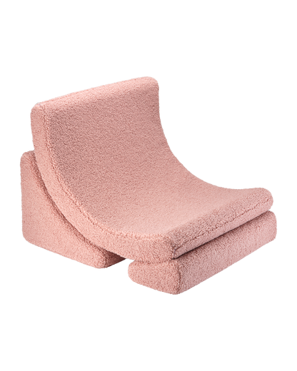 Wigiwama Wigiwama Beanbag Moon Chair Kinderfauteuil - Guava Pink - Decomusy