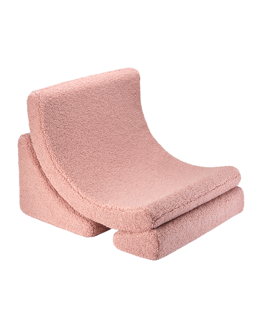 Wigiwama Wigiwama Beanbag Moon Chair Kinderfauteuil - Guava Pink - Decomusy