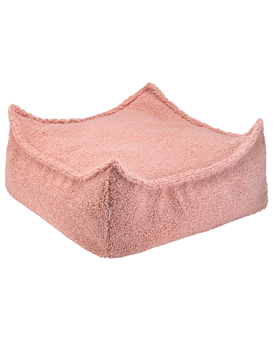 Wigiwama Wigiwama Vierkant Poef Ottoman - Guava Pink - Decomusy