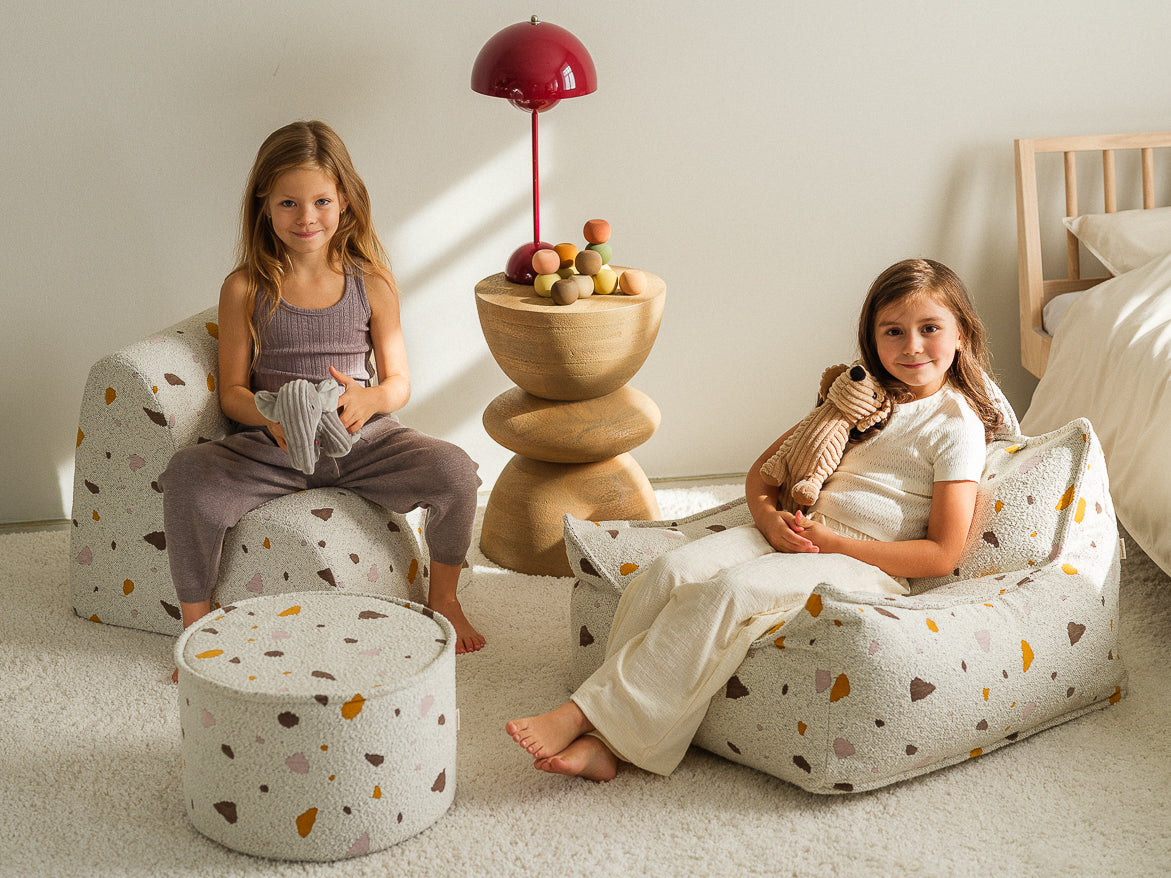 Wigiwama Wigiwama Beanbag Chair - Terrazzo Marble - Decomusy