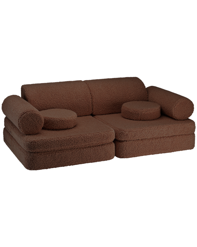 Wigiwama Wigiwama Settee Sofa Speelset Teddy - Warm Hazel - Decomusy