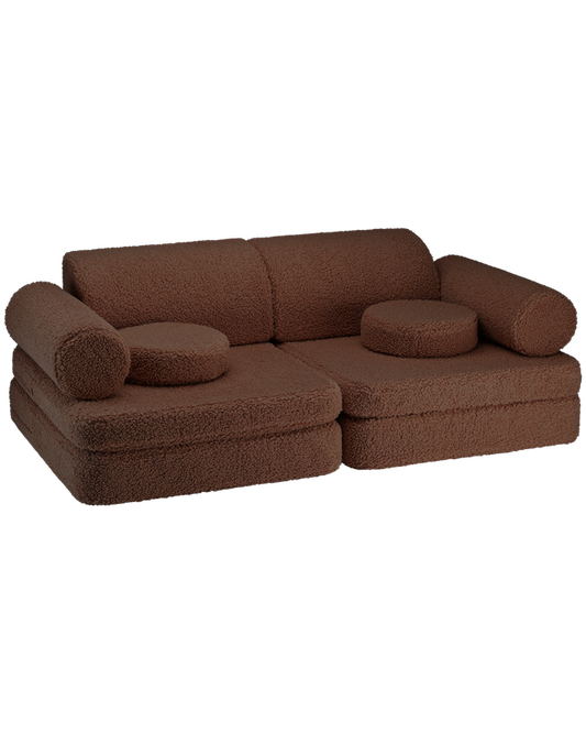 Wigiwama Wigiwama Settee Sofa Speelset Teddy - Warm Hazel - Decomusy