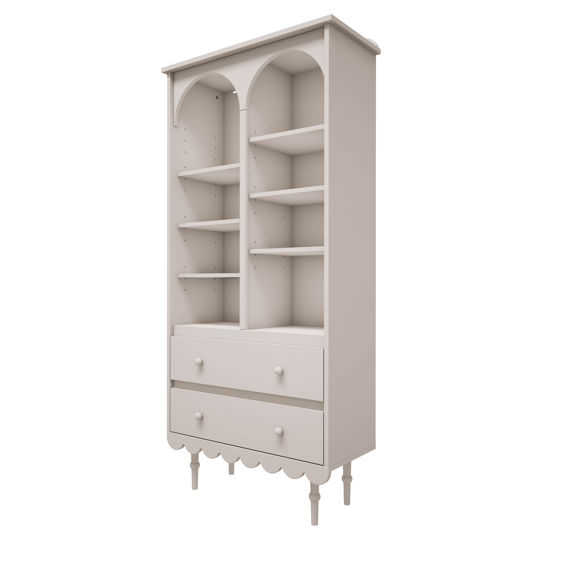 WoodLuck Woodluck Boekenkast Retro Babushka Large - White - Decomusy