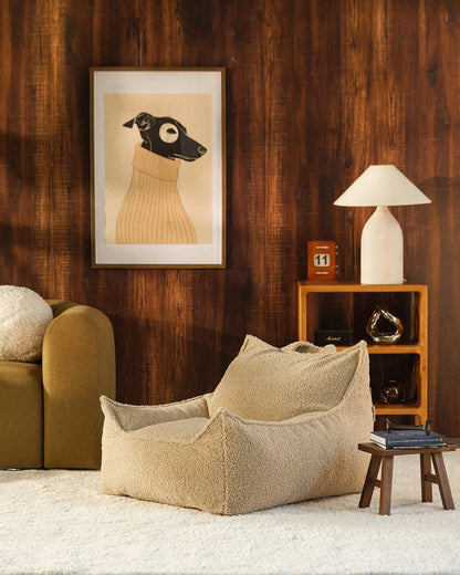 Wigiwama Club Chair Zitzak - 11-17 jaar - Biscuit