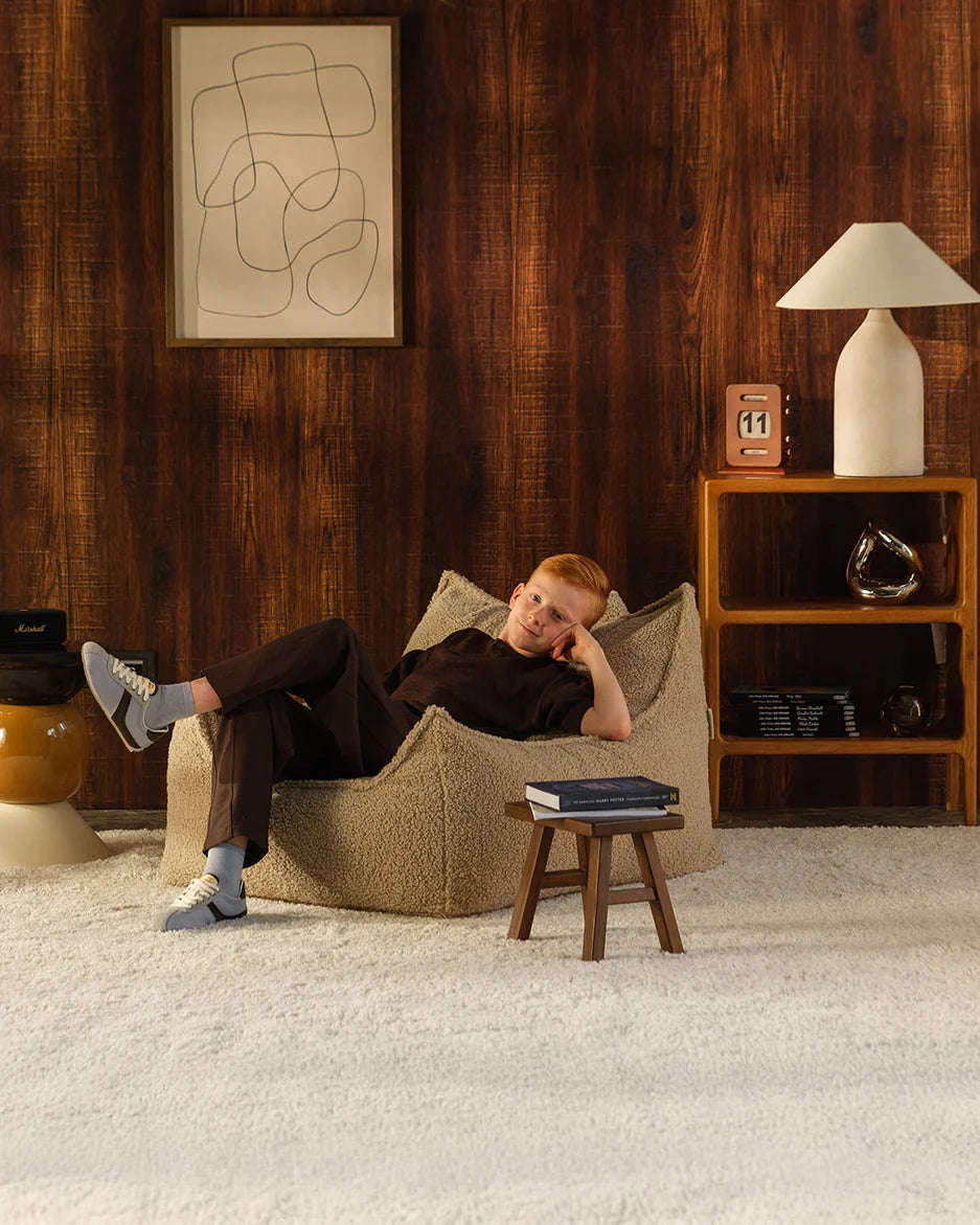 Wigiwama Club Chair Zitzak - 11-17 jaar - Biscuit