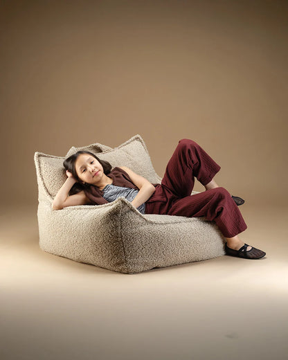 Wigiwama Club Chair Zitzak - 11-17 jaar - Biscuit