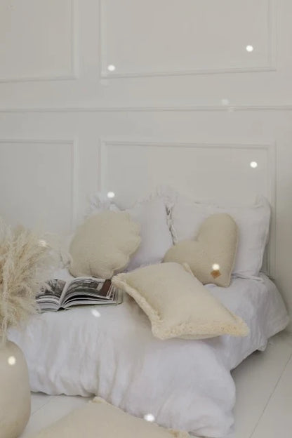Moi Mili Fluffy Boucle Teddy Bolster met zoom