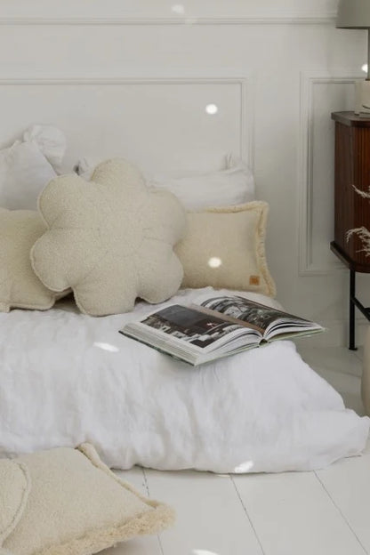 Moi Mili Fluffy Boucle Teddy Flower Kussen
