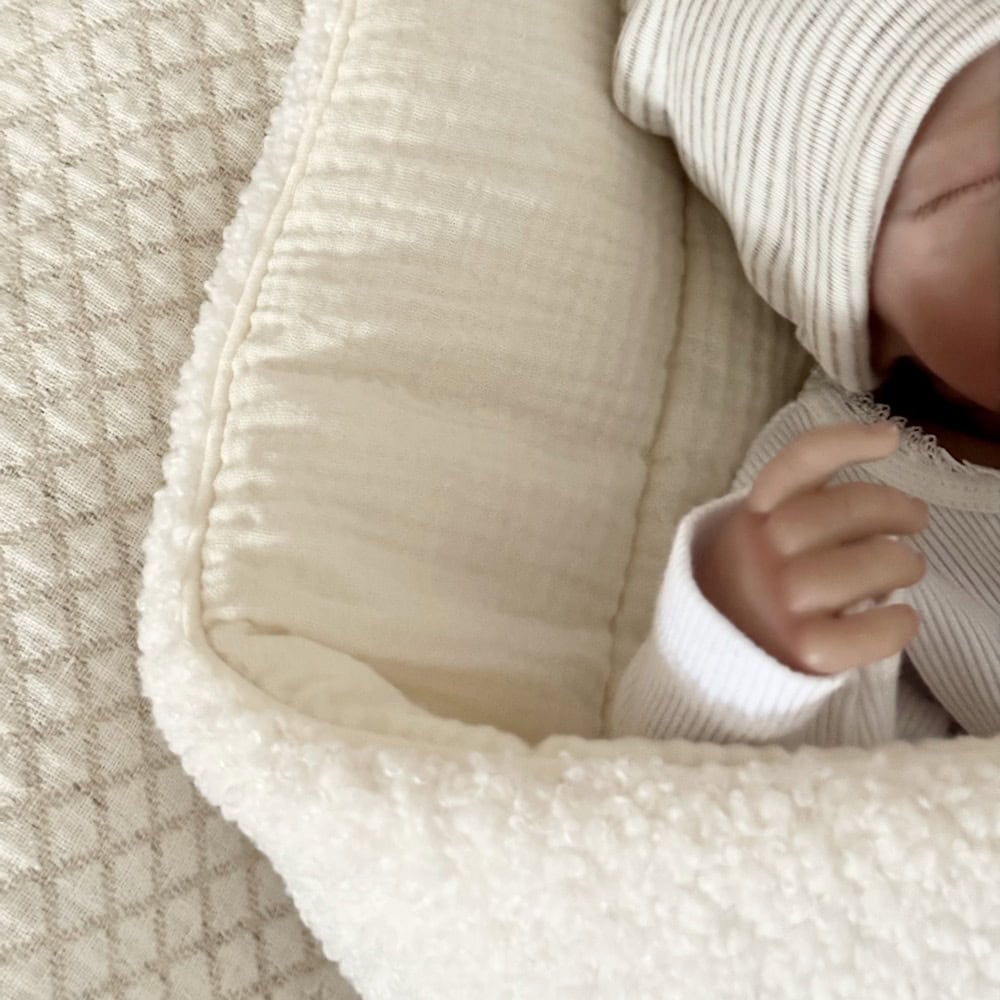 Cotton&Sweets Cotton & Sweets Boho Boucle Wikkeldeken Vanilla - Decomusy