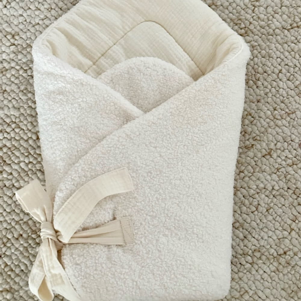 Cotton&Sweets Cotton & Sweets Boho Boucle Wikkeldeken Vanilla - Decomusy