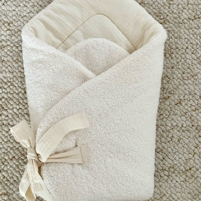 Cotton&Sweets Cotton & Sweets Boho Boucle Wikkeldeken Vanilla - Decomusy