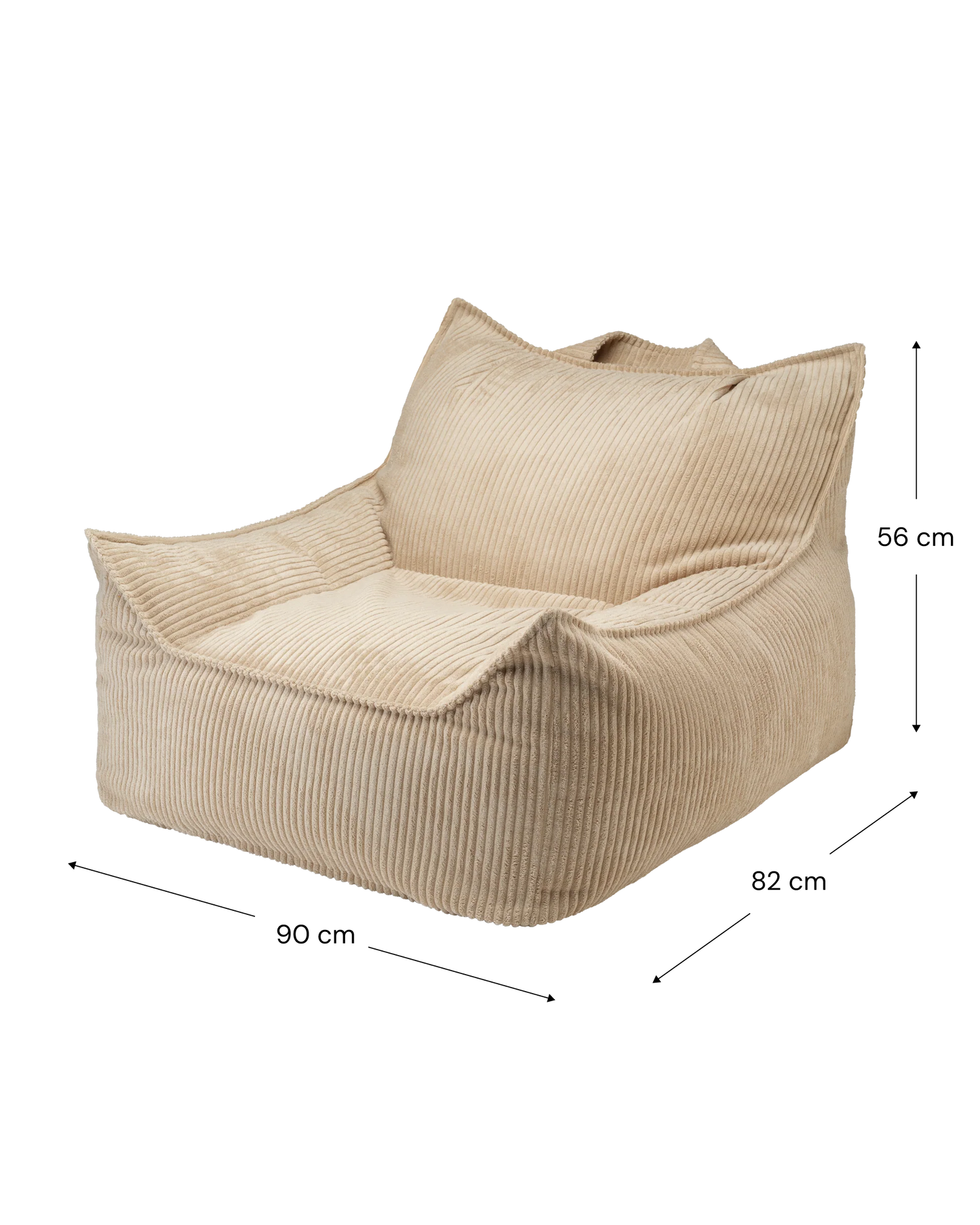 Wigiwama Club Chair Zitzak - 11-17 jaar - Brown Sugar