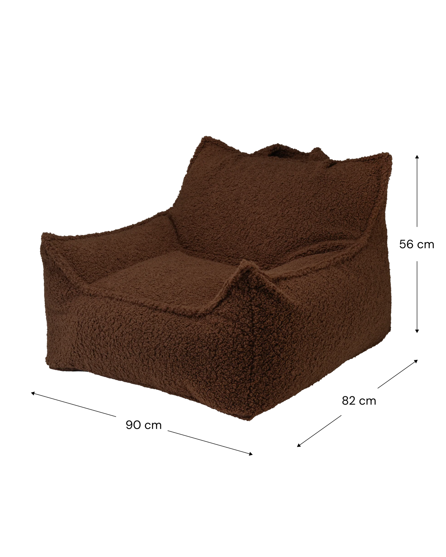 Wigiwama Club Chair Zitzak - 11-17 jaar - Warm Hazel