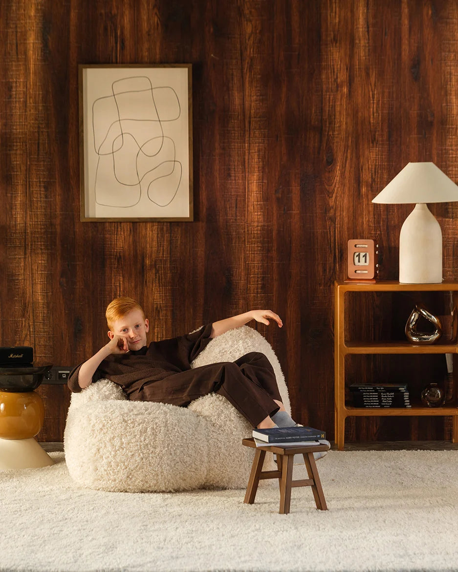 Wigiwama Momo Chair Kinderfauteuil  - 11-17 jaar - Cream