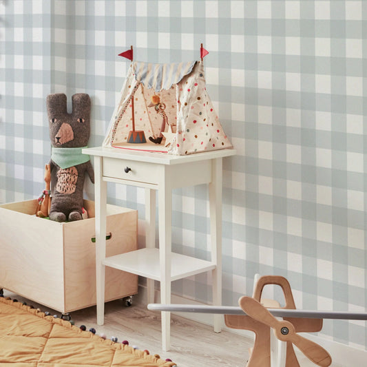 Dekornik Dekornik Vliesbehang - Check Classic Grey - Decomusy