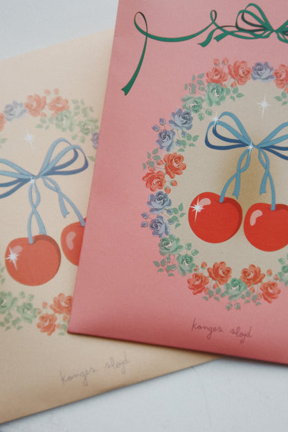 Konges Slojd Konges Slojd Kerst Cadeaulabels Christmas Tags - Big Cherry - Decomusy