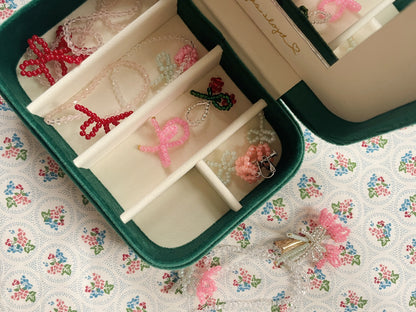 Konges Slojd Konges Slojd Juwelendoosje met juwelen - All I wish for Jewelry - Bottle Green - Decomusy