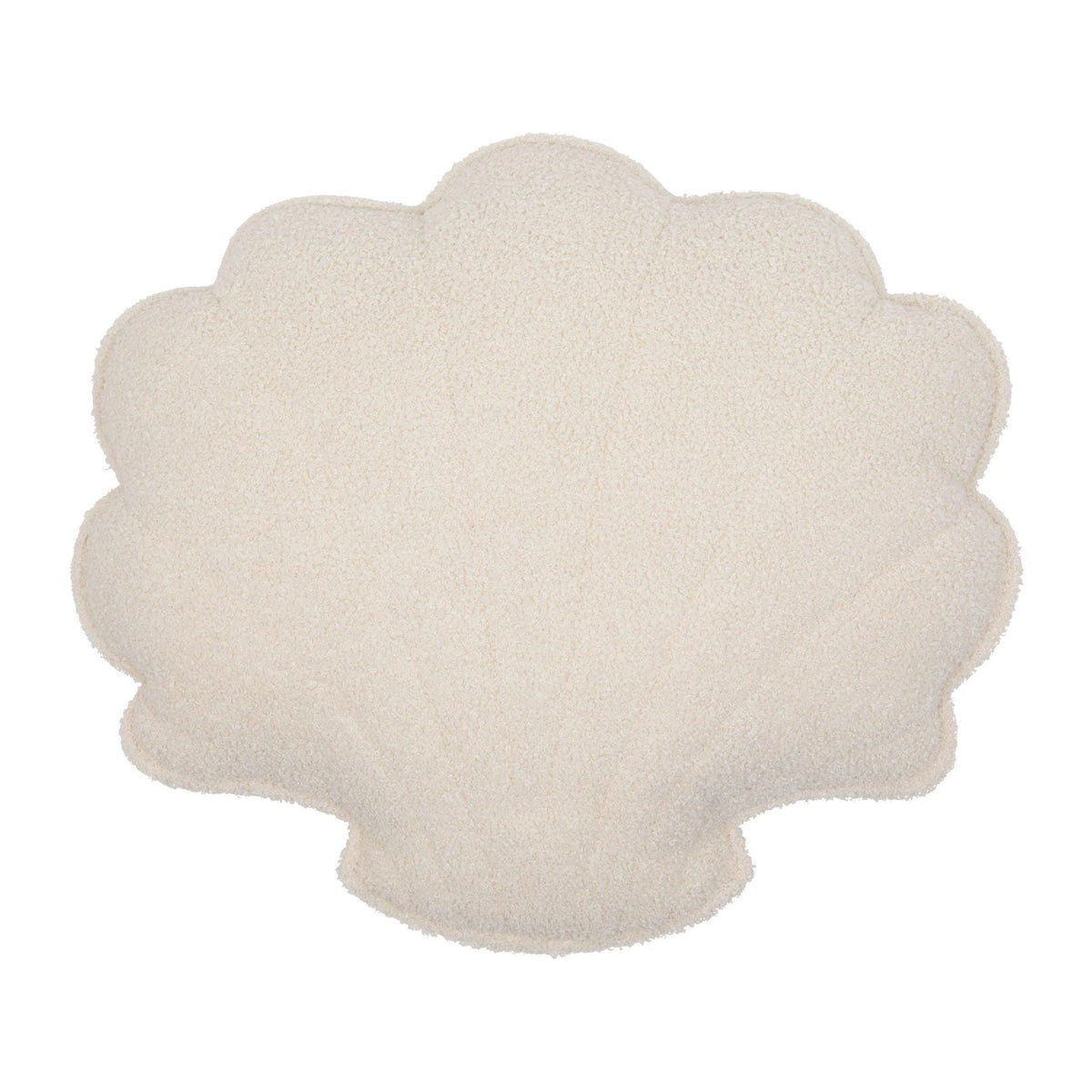Moi Mili Boucle Schelp Kussen “White Teddy”