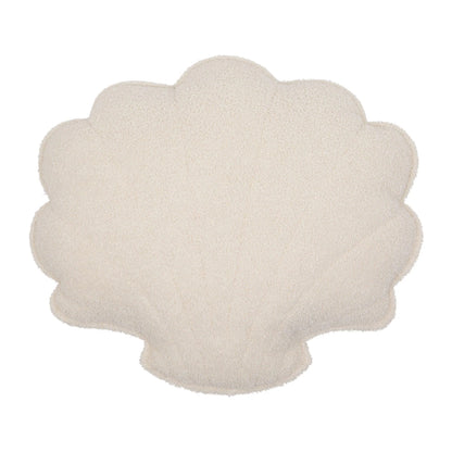 Moi Mili Boucle Schelp Kussen “White Teddy”