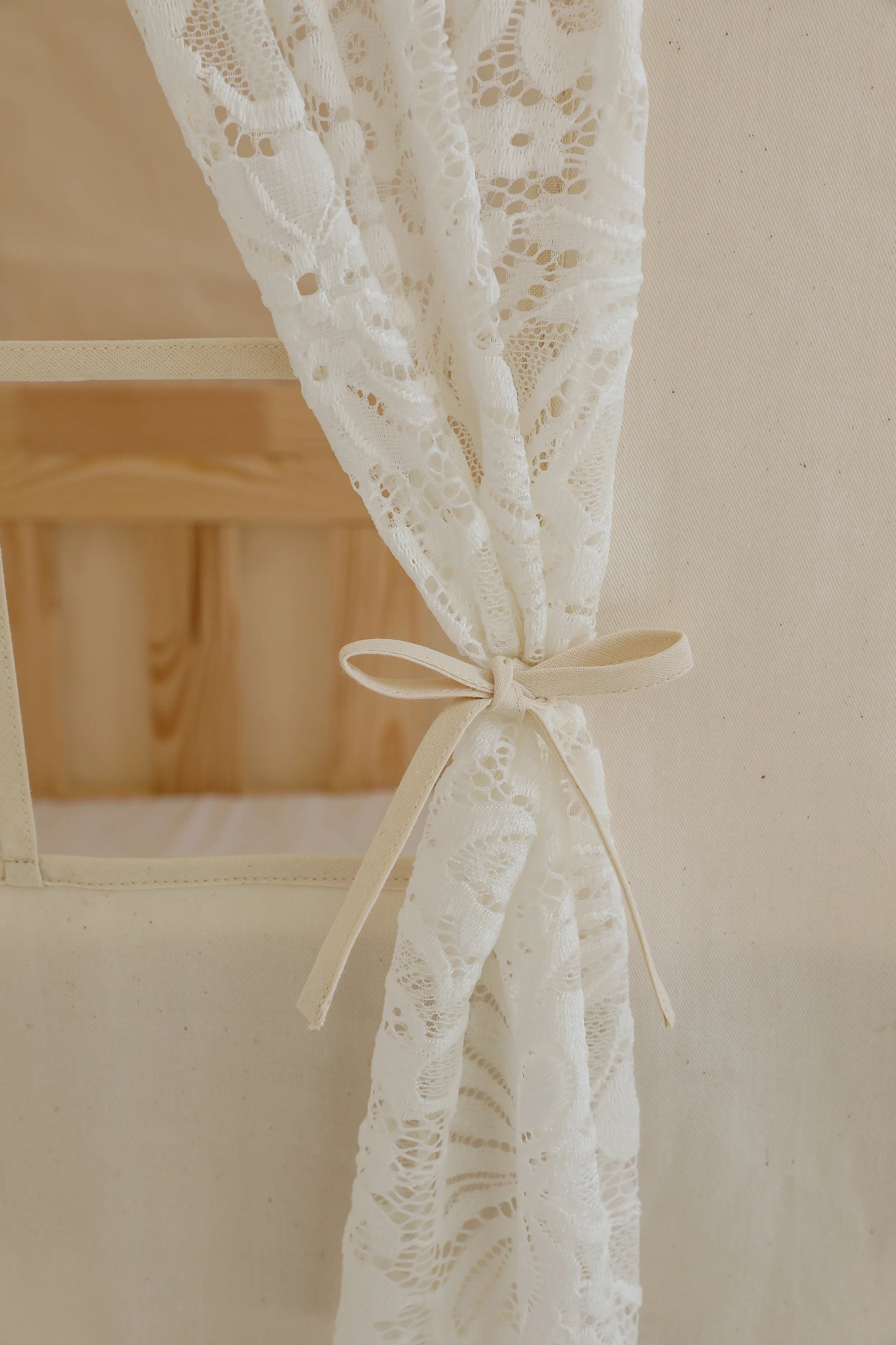 Moi Mili Moi Mili Hemelbed in de vorm van een huis - Boho White - Decomusy