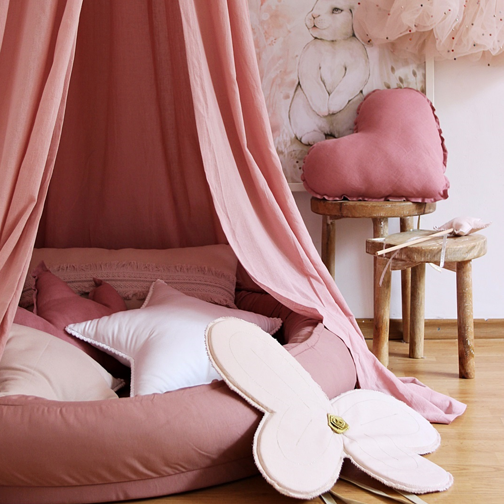 Cotton&Sweets Cotton & Sweets Soft Bedhemel "Blush" - Decomusy