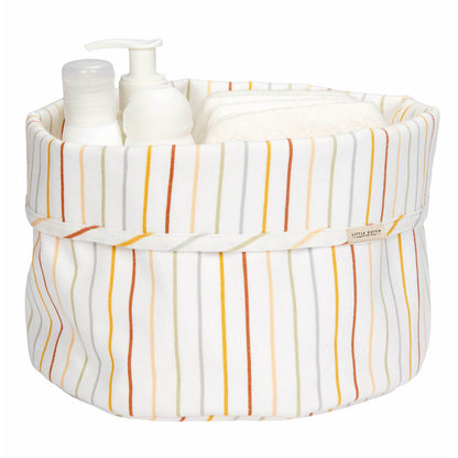 Little Dutch Little Dutch Commodemandje Vintage Sunny Stripes - Rond - Decomusy