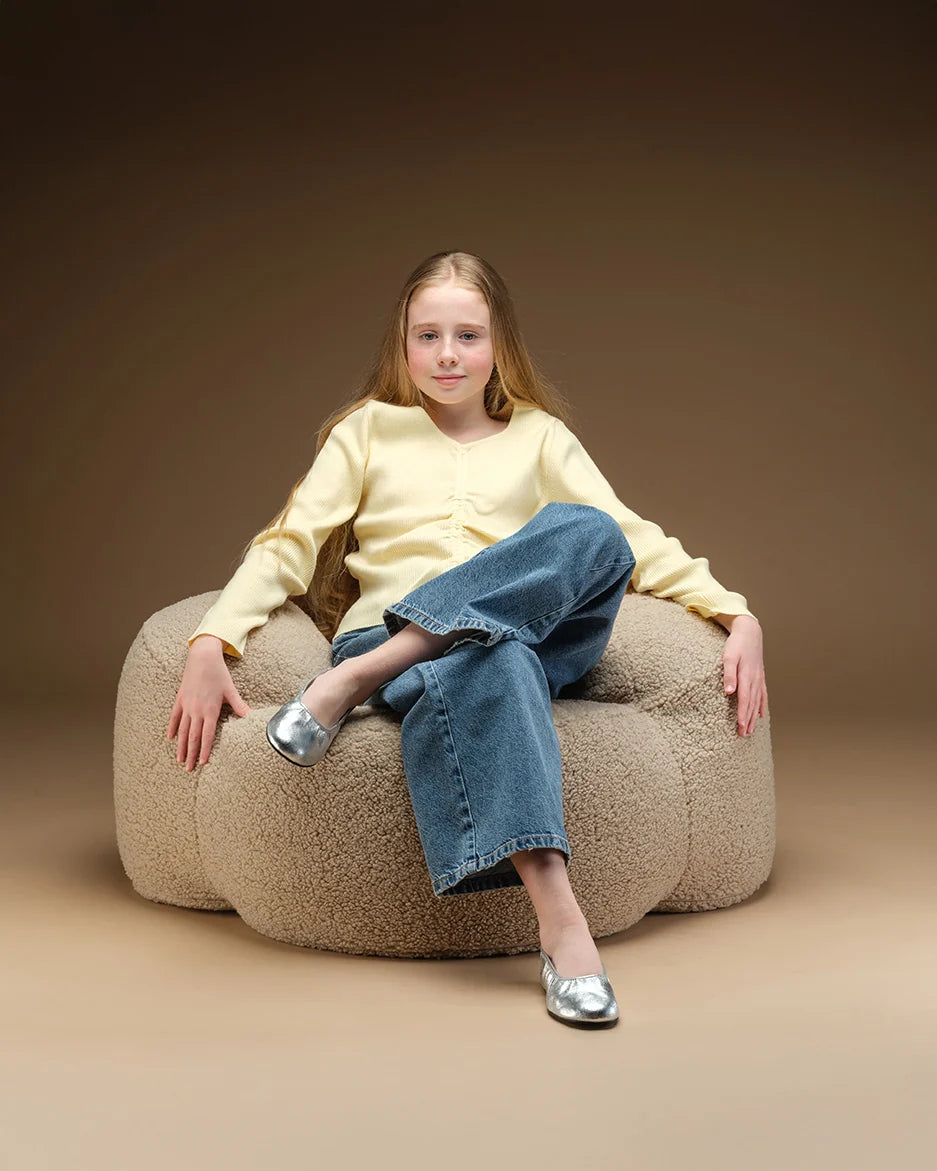 Wigiwama Momo Chair Kinderfauteuil  - 11-17 jaar - Biscuit