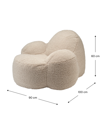 Wigiwama Momo Chair Kinderfauteuil  - 11-17 jaar - Biscuit
