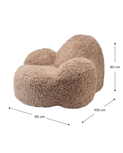 Wigiwama Momo Chair Kinderfauteuil  - 11-17 jaar - Truffle