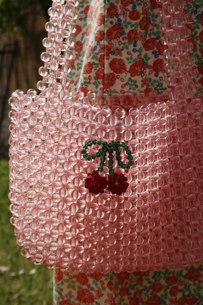 Konges Slojd Konges Sløjd Perla Bag / Tasje met parels - Peony - Decomusy