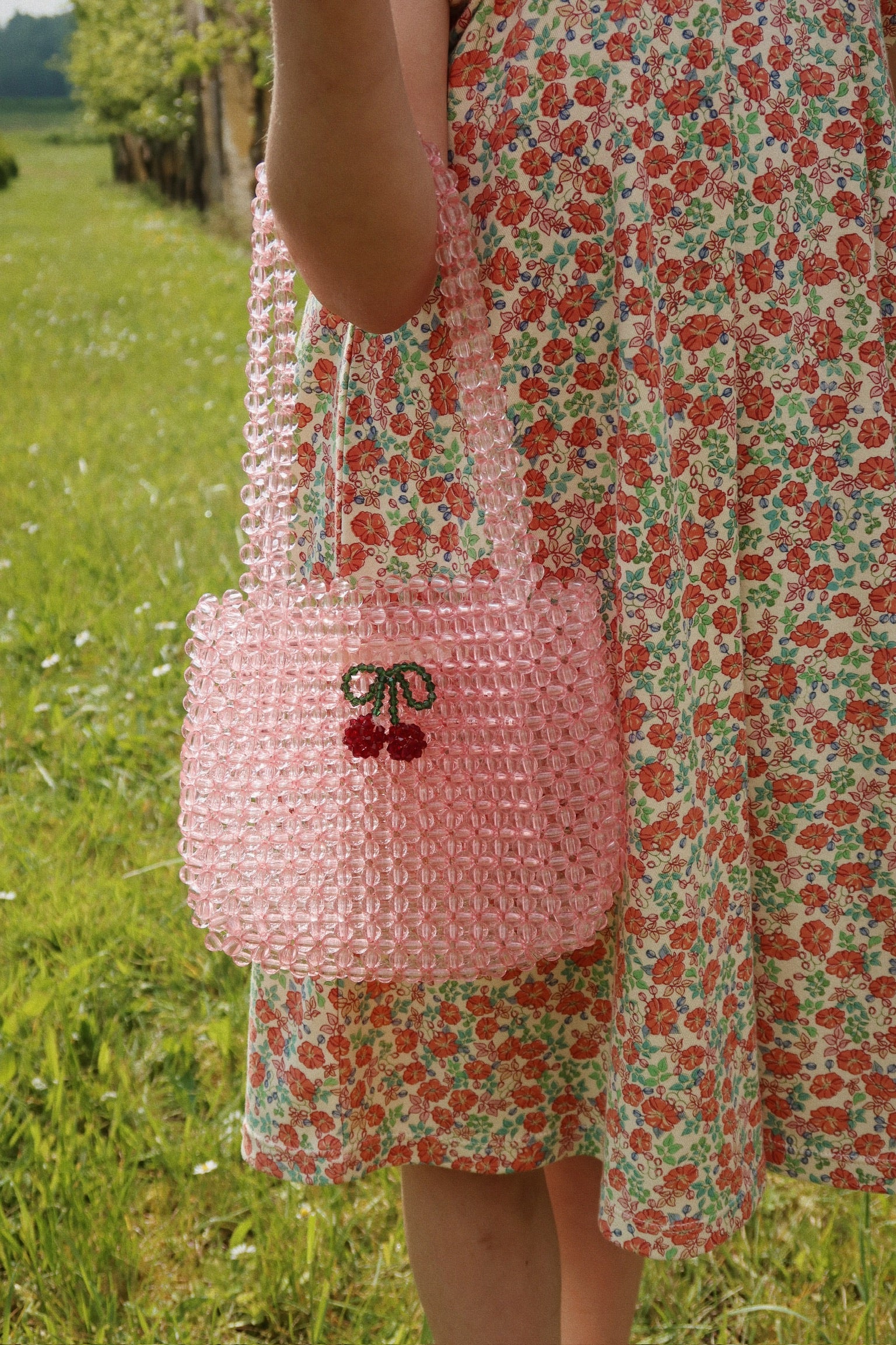 Konges Slojd Konges Sløjd Perla Bag / Tasje met parels - Peony - Decomusy