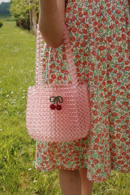 Konges Slojd Konges Sløjd Perla Bag / Tasje met parels - Peony - Decomusy