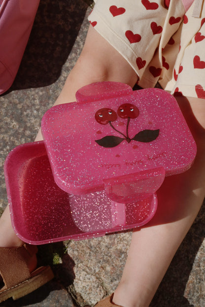 Konges Slojd Konges Sløjd Lunchbox Brooddoos - Cherry Glitter - Decomusy