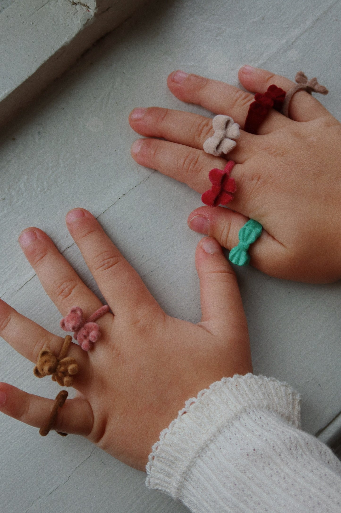 Konges Slojd Konges Slojd Bonnie Ring set van 8 - Misty Rose - Decomusy