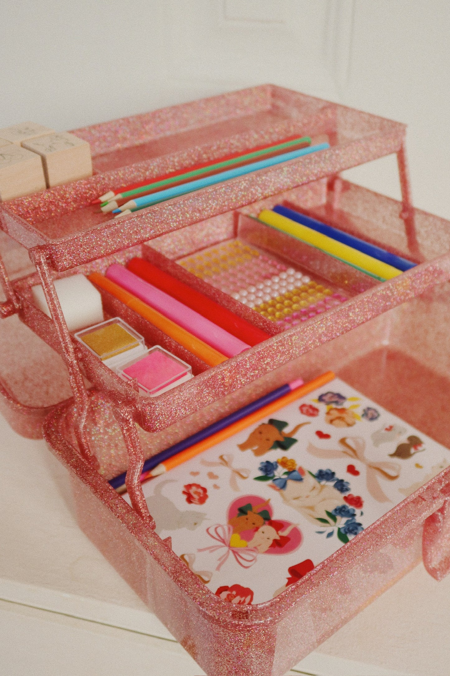 Konges Slojd Konges Slojd Creative Art Caddy - Glitter Rose - Decomusy