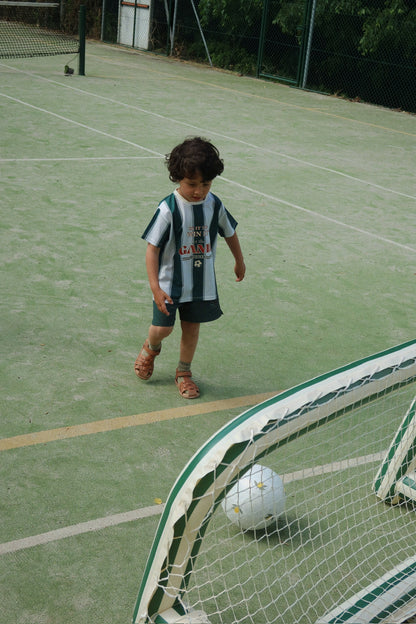 Konges Slojd Konges Slojd Opblaasbaar Voetbaldoel met Bal Green Stripe - Decomusy