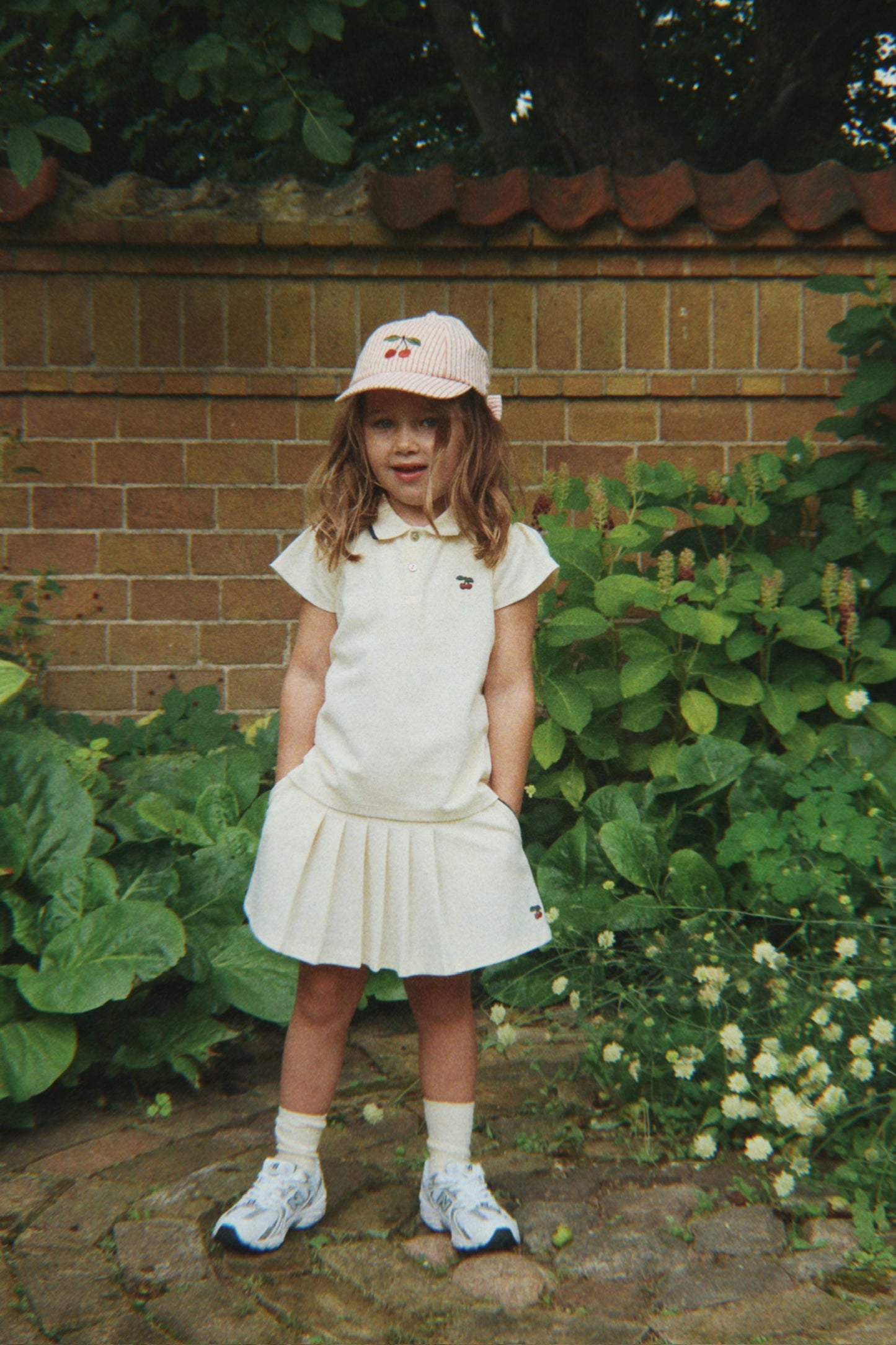 Konges Slojd Konges Slojd Ellie Bow Cap Amour Stripe 2-4 jaar - Decomusy