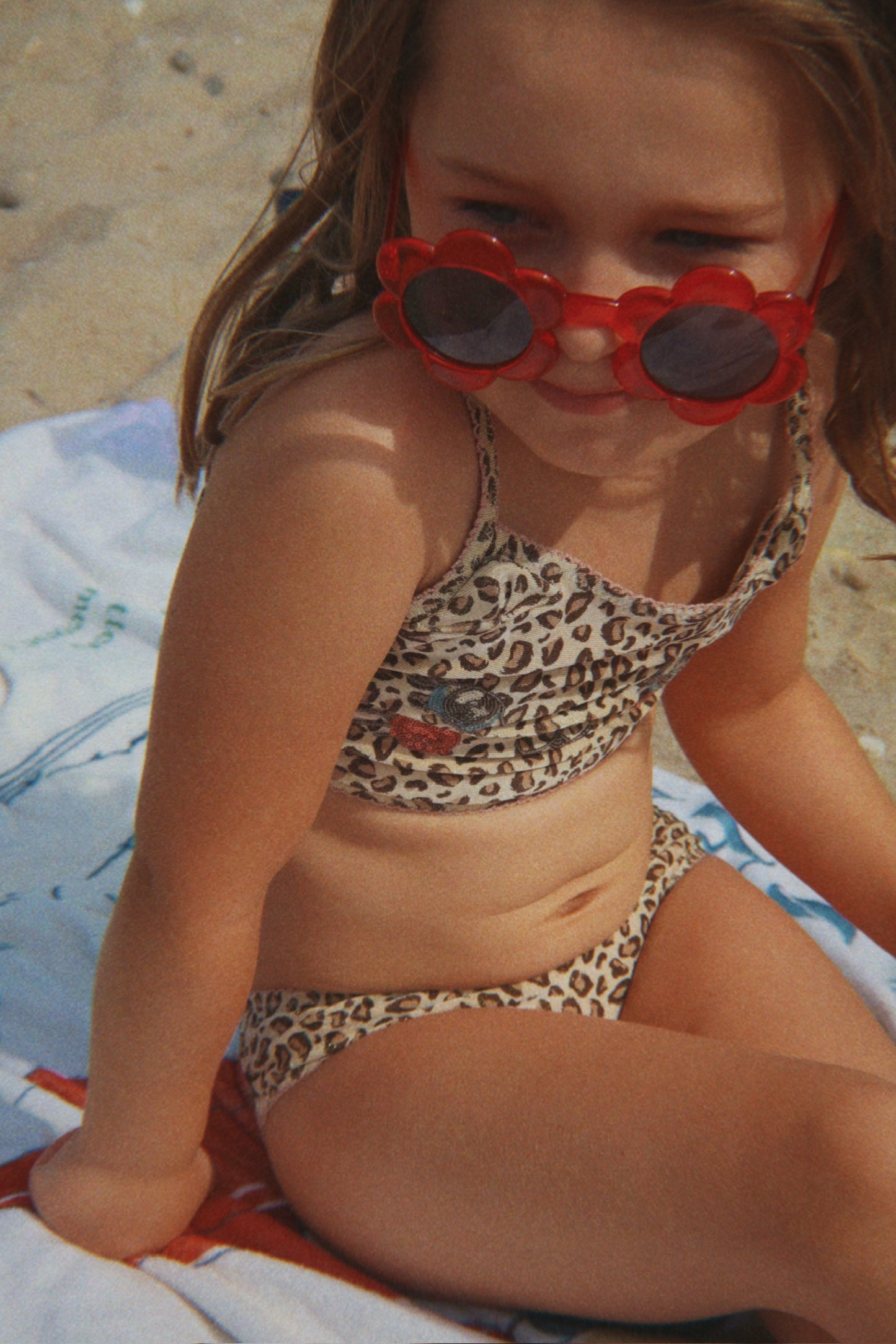 Konges Slojd Konges Slojd Peuter Zonnebril Junior Flower Red - Decomusy