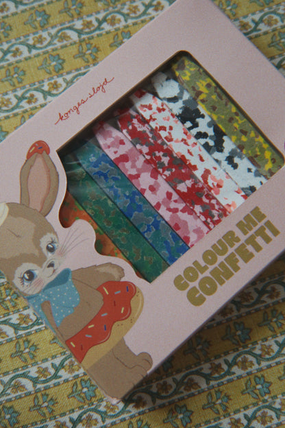 Konges Slojd Waskrijtjes Confetti Crayons - Bunny