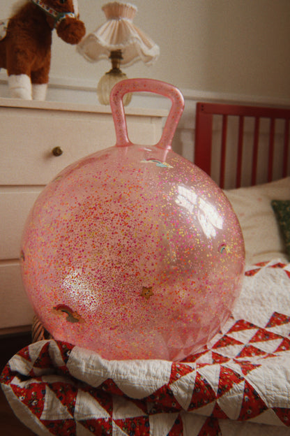 Konges Slojd Glitter Jump Ball - Skippybal - Springbal - Ø50cm - Rainbow