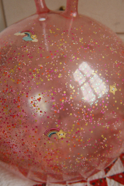 Konges Slojd Glitter Jump Ball - Skippybal - Springbal - Ø50cm - Rainbow