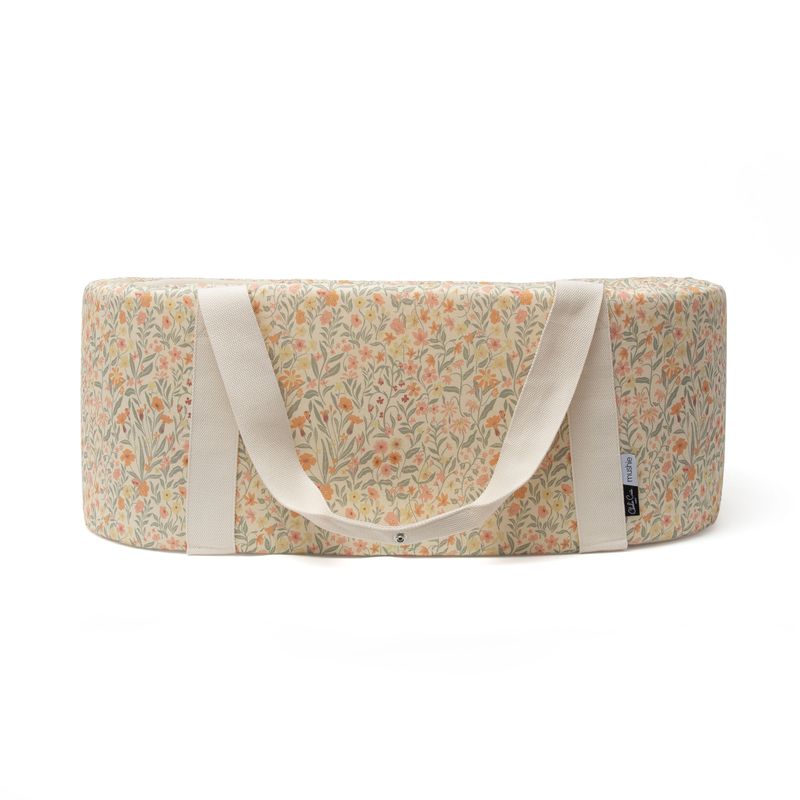 Charlie Crane KUKO Moses Basket - Mushie Pastel Bloom