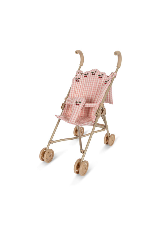 Konges Slojd Konges Sløjd Poppenwagen - Powder Pink Check - Decomusy